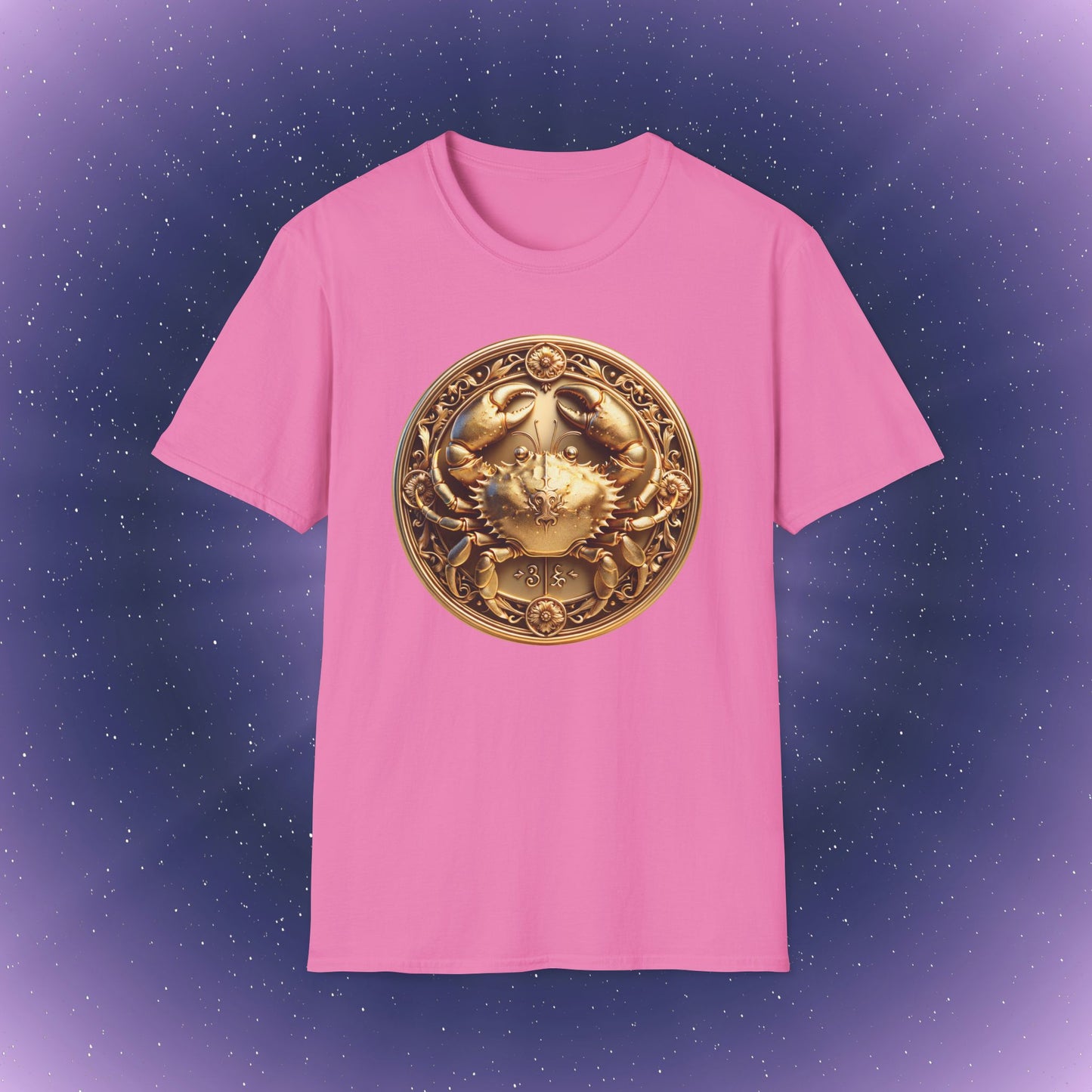 Cancer Gold Zodiac Sign T-Shirt