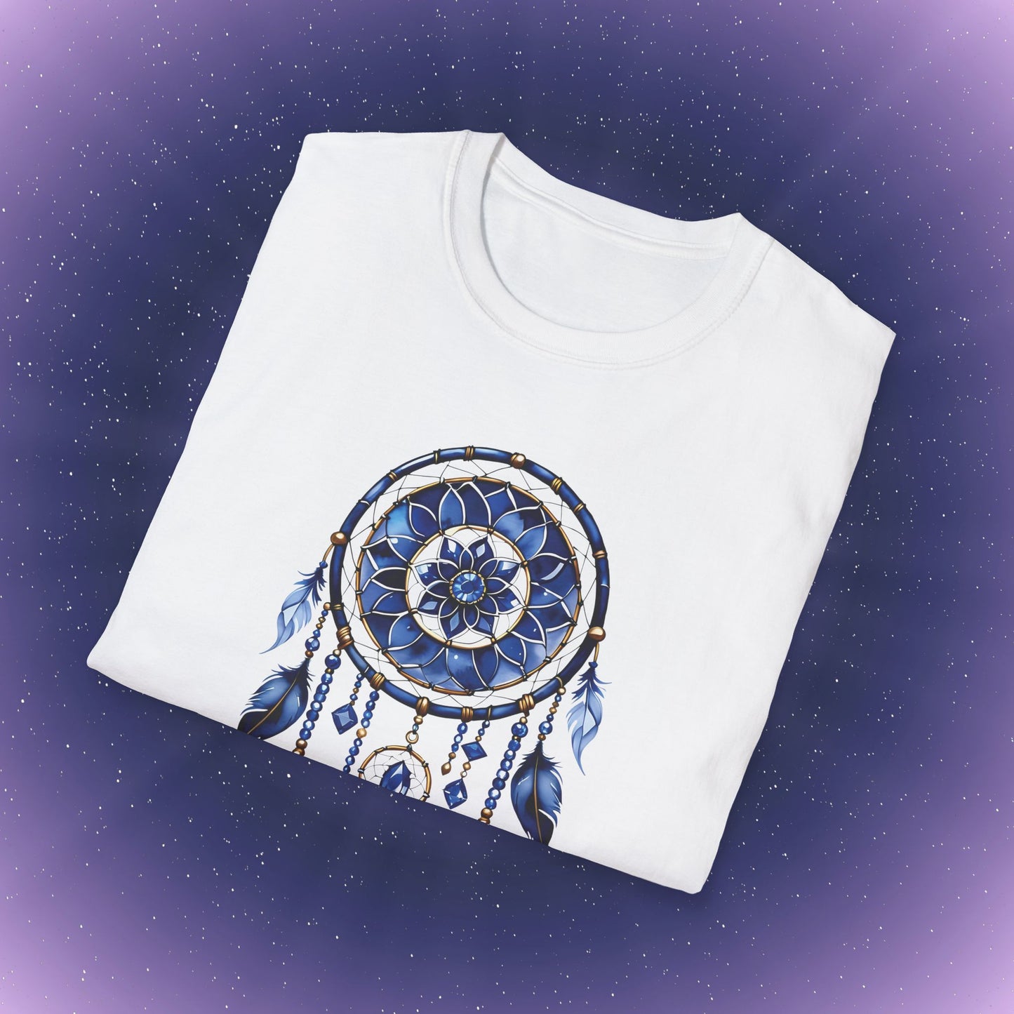 Camiseta atrapasueños con zafiro de Virgo