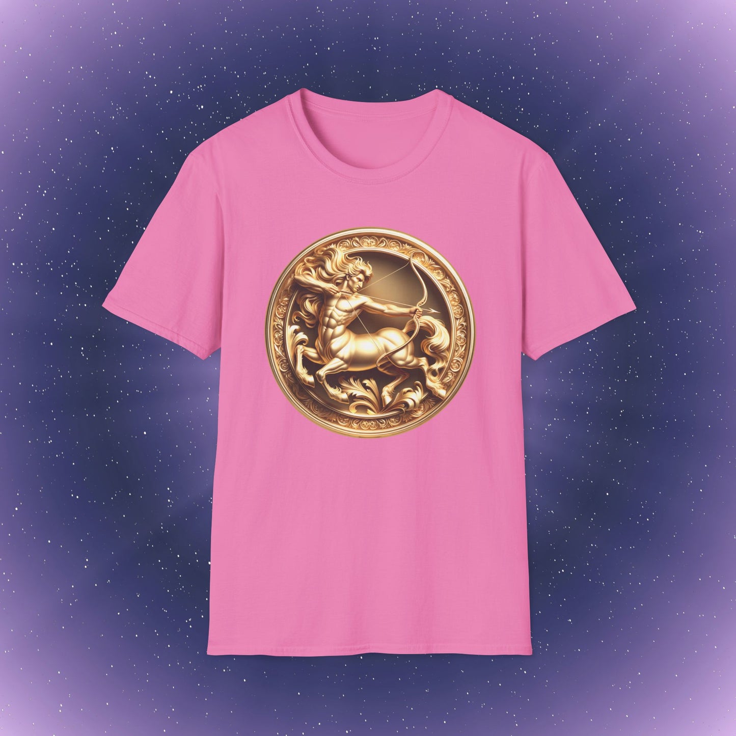 Sagittarius Gold Zodiac Sign T-Shirt