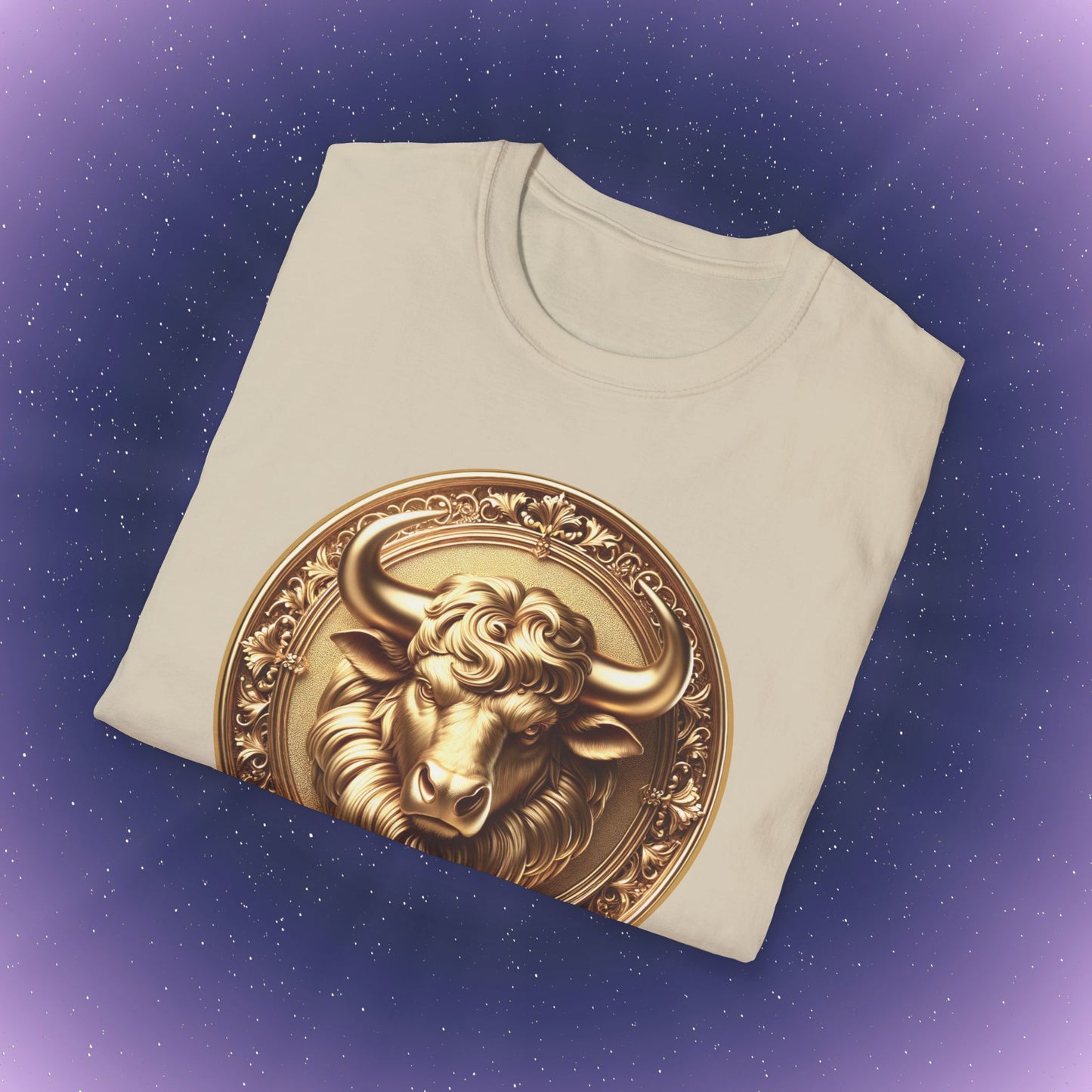 Taurus Gold Zodiac Sign T-Shirt