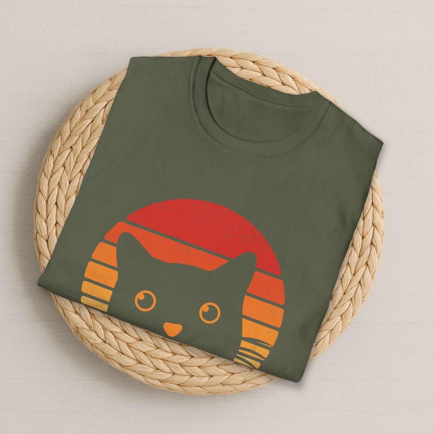 Ew People Retro-Katzen-T-Shirt