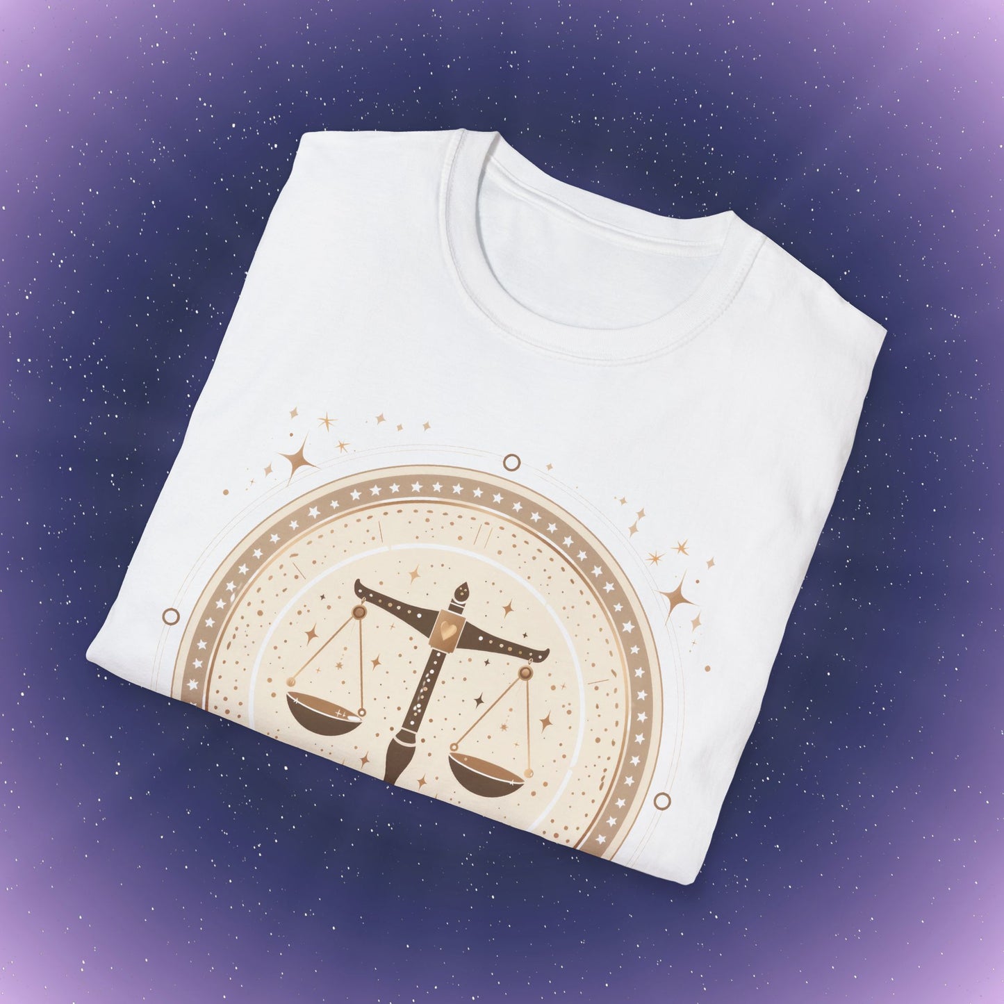 Camiseta bohemia del signo zodiacal Libra
