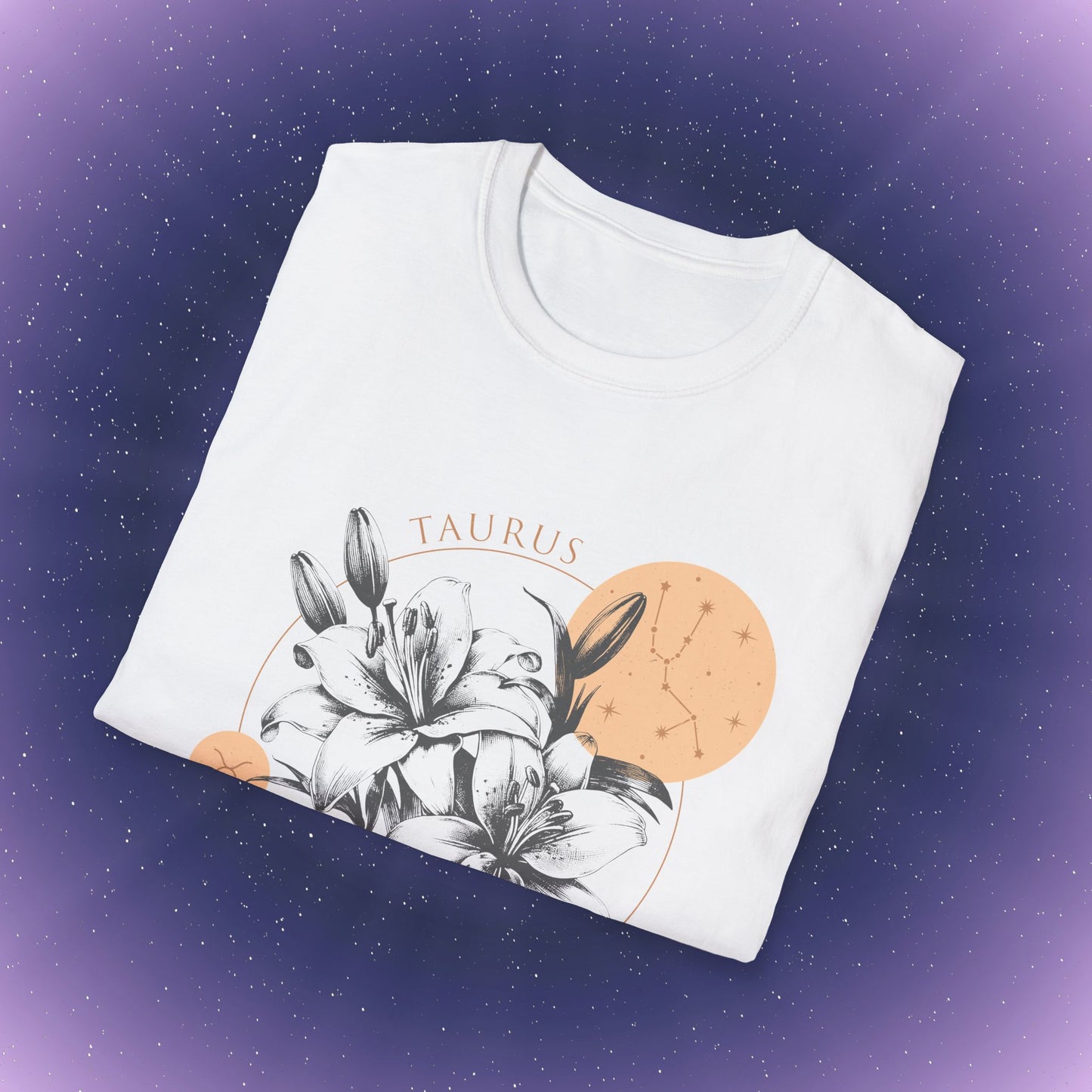 Camiseta con la flor de nacimiento del zodiaco Tauro