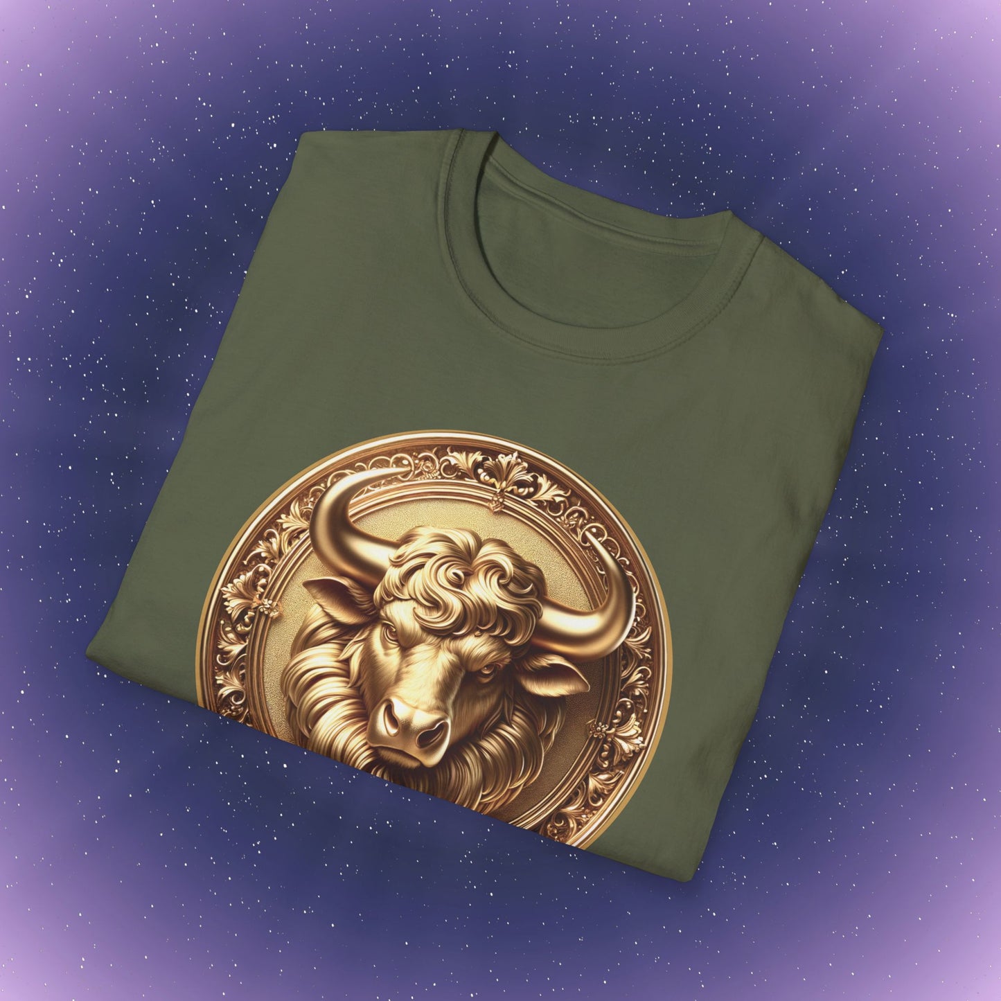 Taurus Gold Zodiac Sign T-Shirt