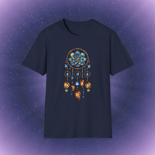 Camiseta con atrapasueños y piedra natal de topacio de Escorpio