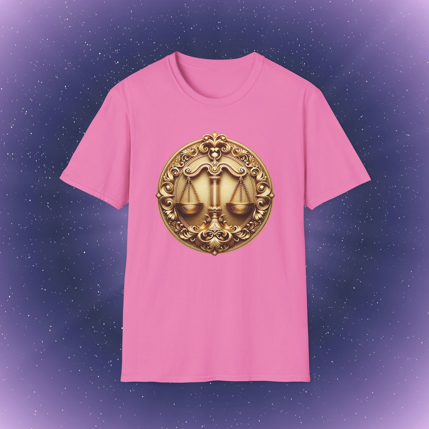 Libra Gold Zodiac Sign T-Shirt