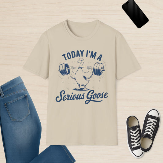 Heute bin ich eine ernste Gans – Lustiges Fitnessstudio-T-Shirt