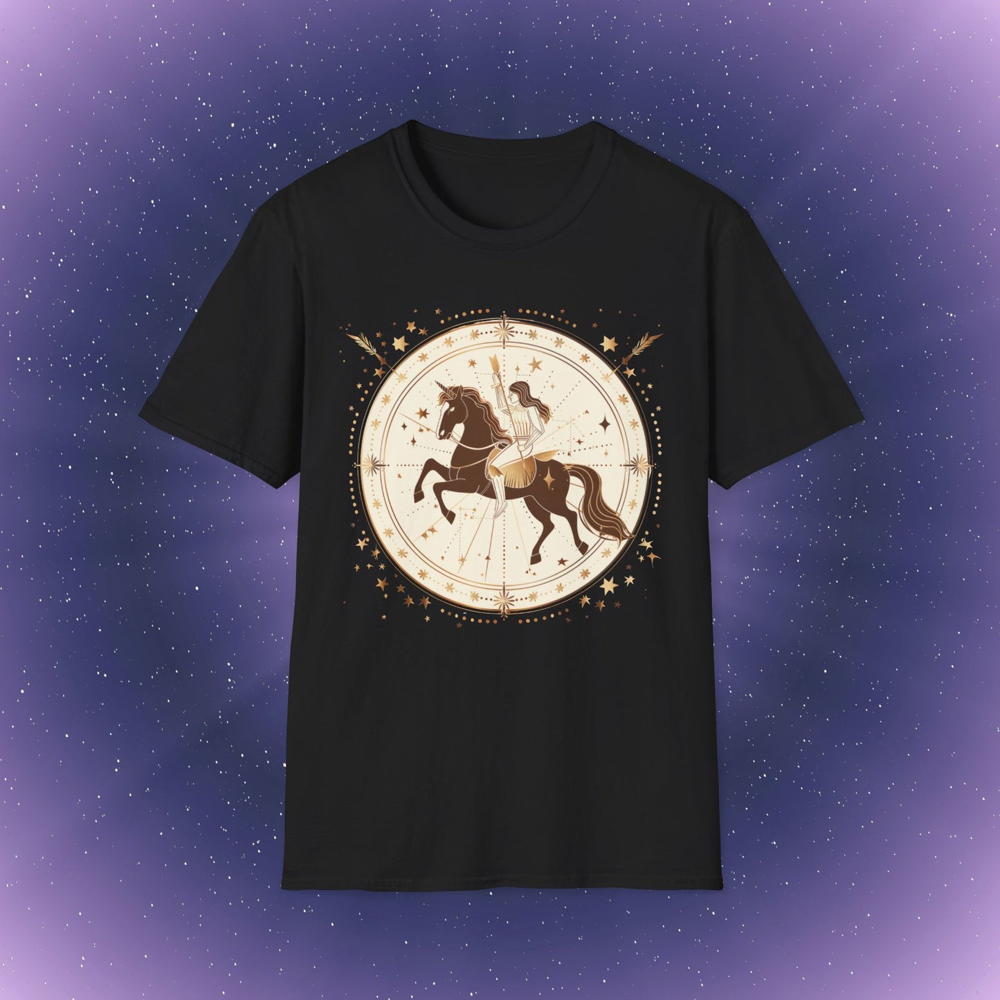 Camiseta bohemia del signo zodiacal Sagitario