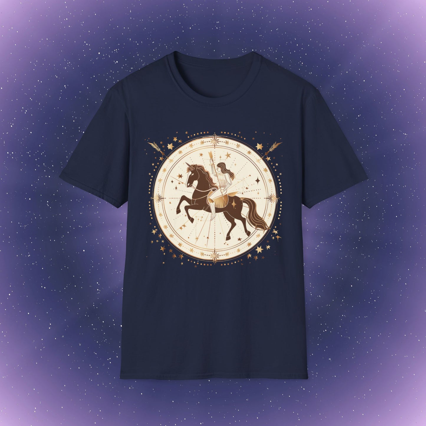 Camiseta bohemia del signo zodiacal Sagitario