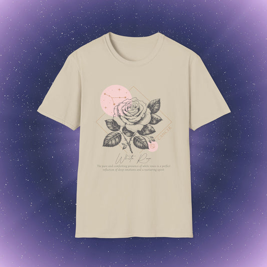 Cancer Zodiac Birth Flower T-Shirt