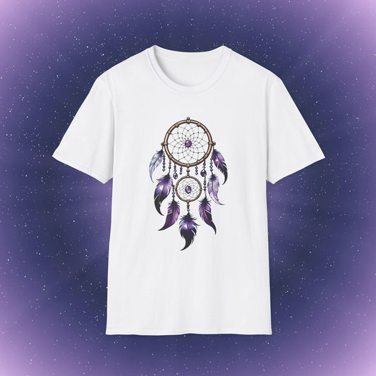 Aquarius Amethyst Birthstone Dreamcatcher T-Shirt