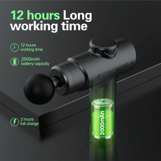 Massage Gun Deep Tissue Percussion Massager For Home, Handheld Body Back Muscle Massager Gun With 8 Massage Heads