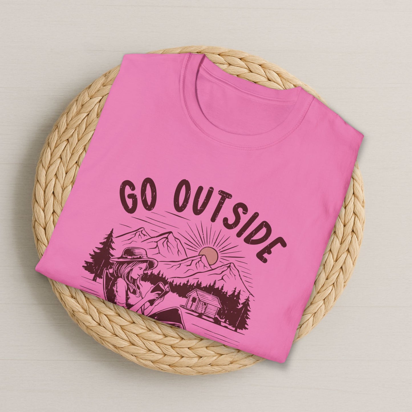 Go Outside Read A Book - Graphic T-Shirt