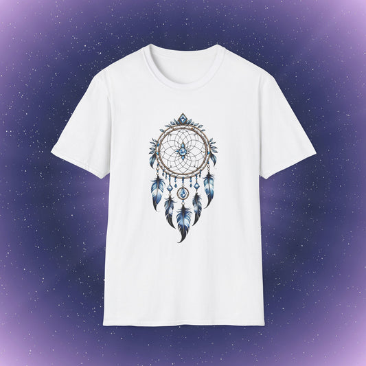 Camiseta con atrapasueños de piedra natal de diamante de Aries