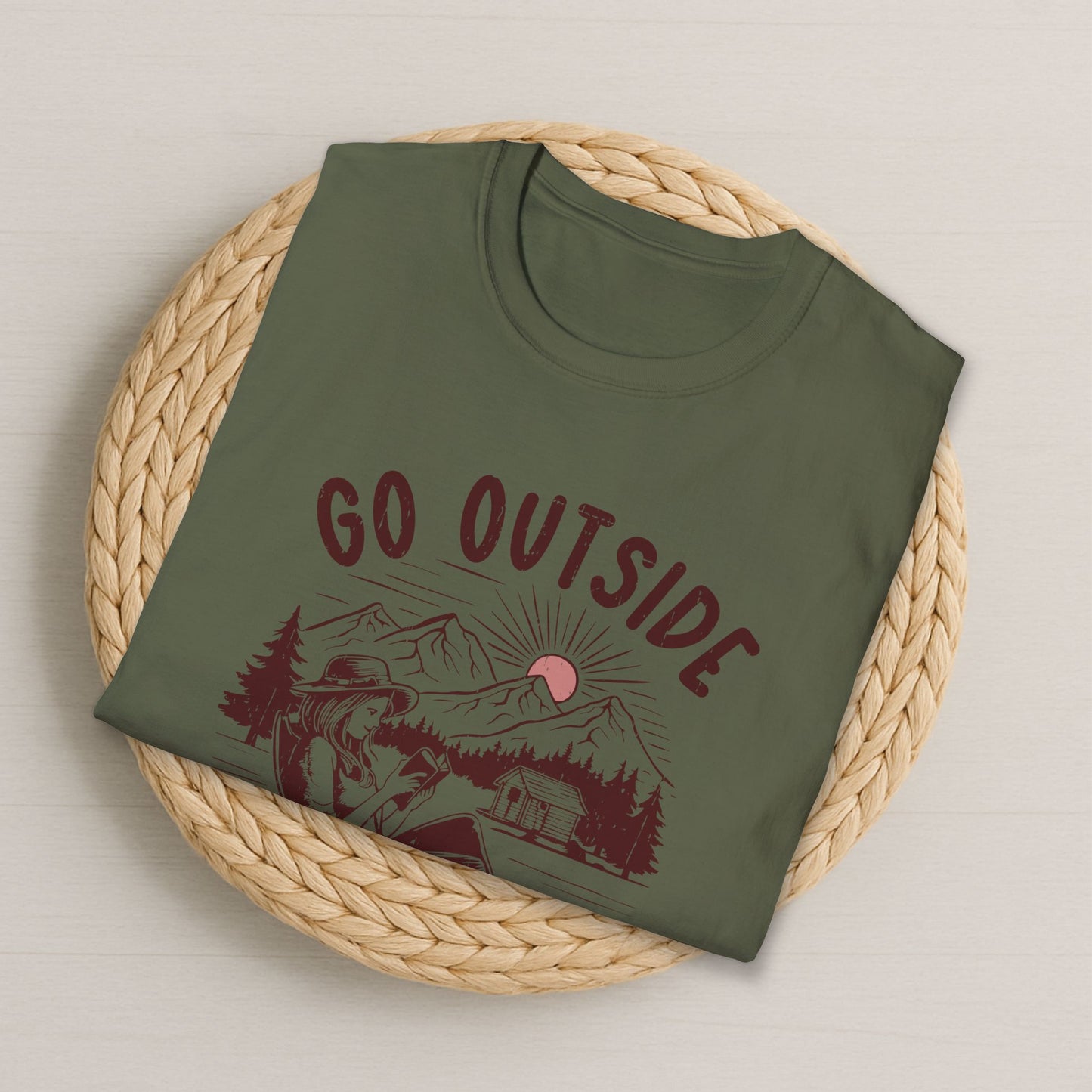 Go Outside Read A Book - Graphic T-Shirt