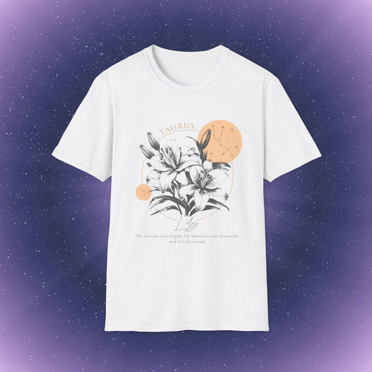 Taurus Zodiac Birth Flower T-Shirt