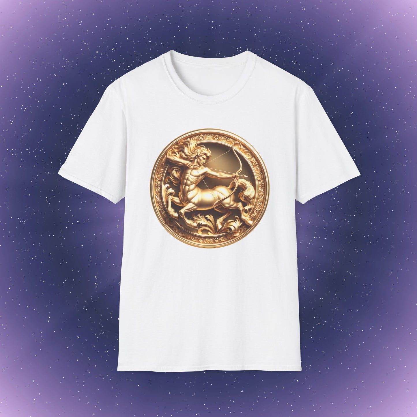 Sagittarius Gold Zodiac Sign T-Shirt