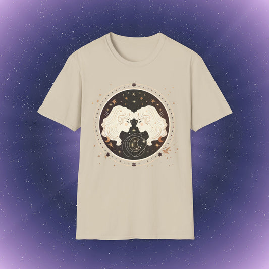 Gemini Boho Zodiac Sign T-Shirt